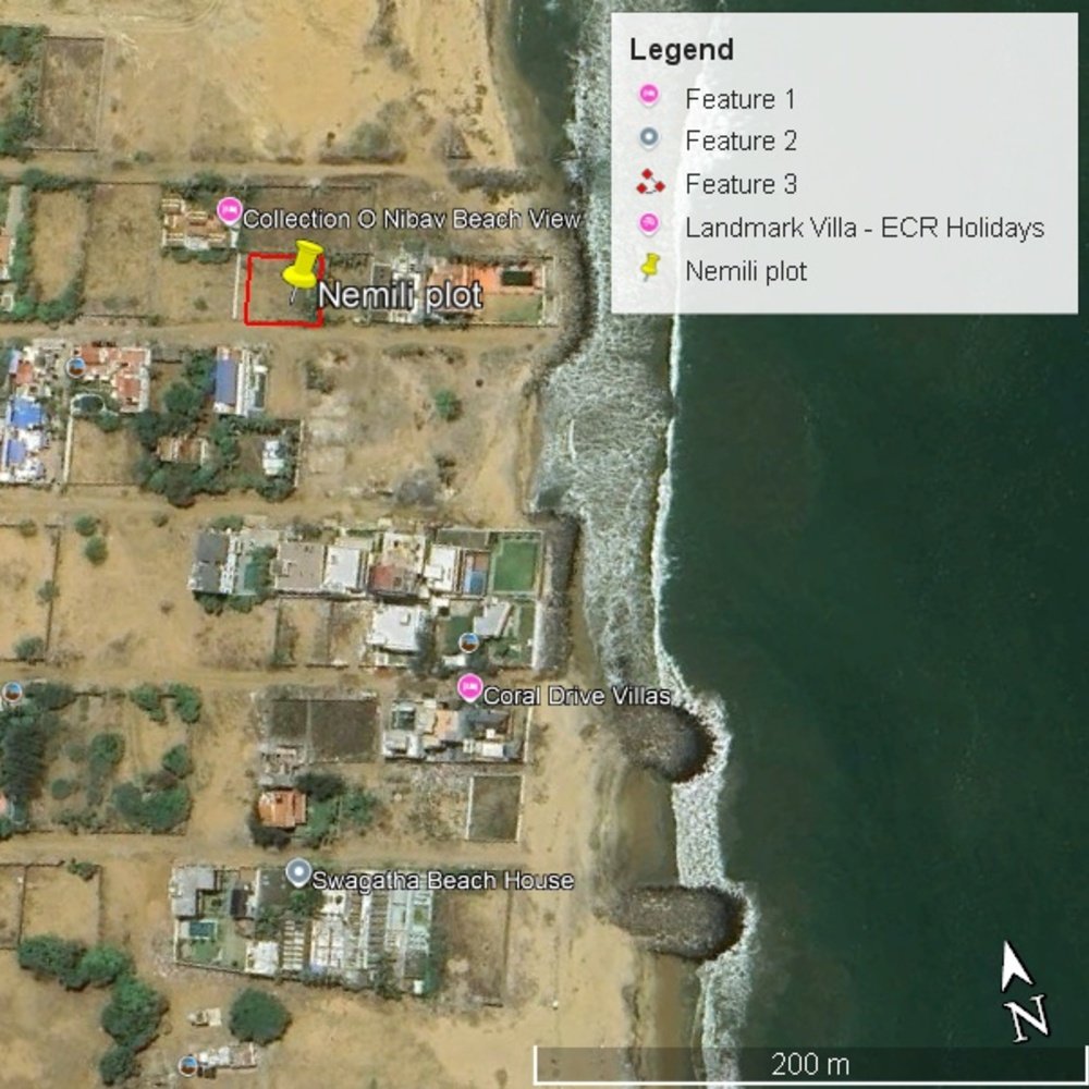 ECR Nemeli Sea Side Land – 3 Grounds @ 1 Cr/Ground - Plot in Nemmeli, ECR, Chennai for sale - listing image